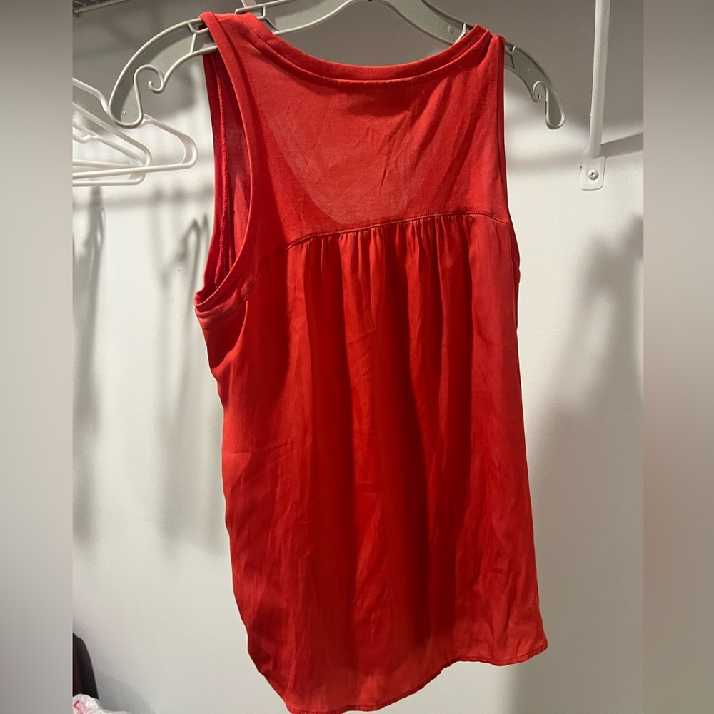 LOFT Petites XXSP Orange Tank Top Blouse - Picture 3 of 3